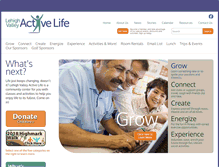 Tablet Screenshot of lvactivelife.org